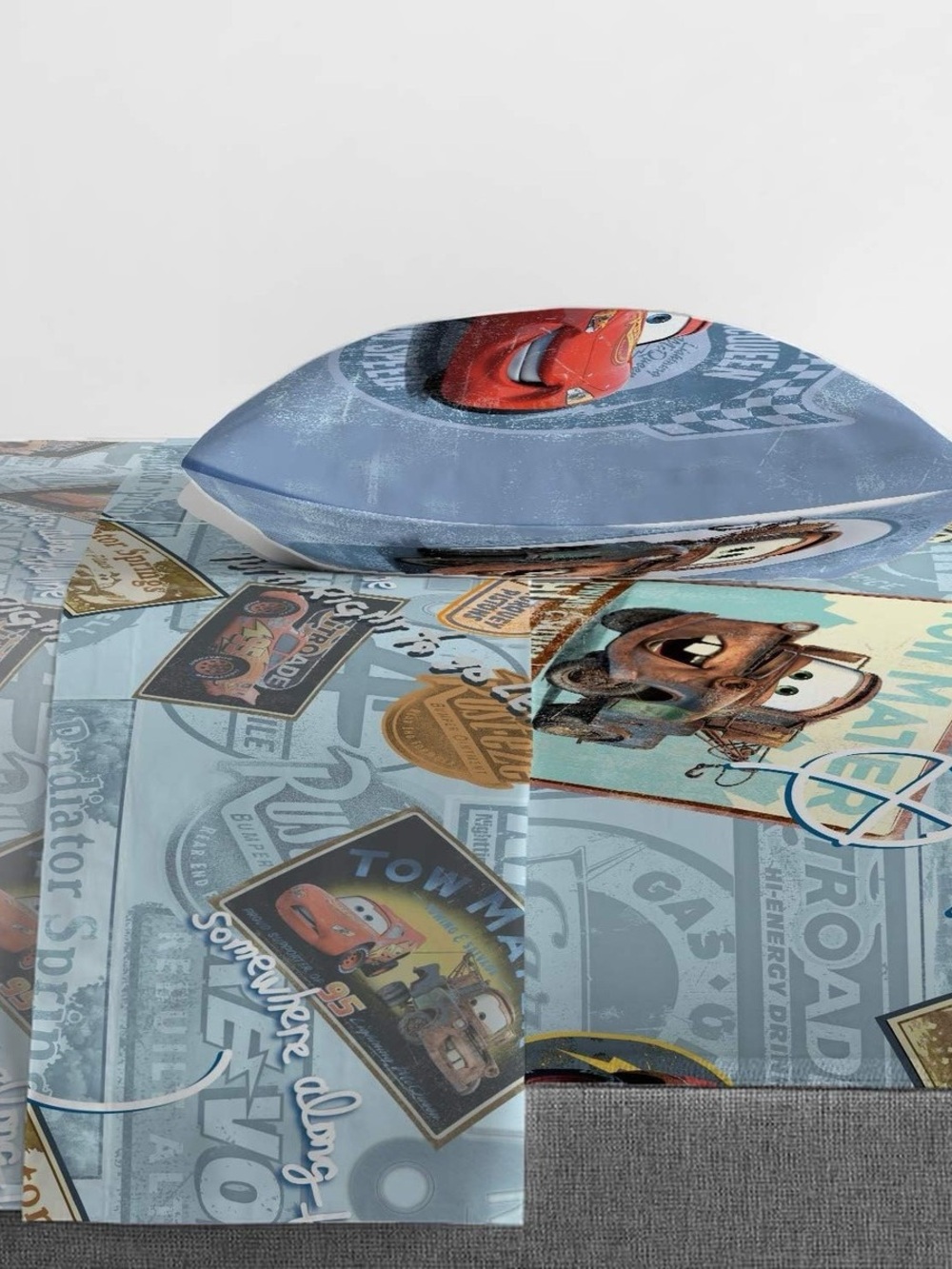 Disney Pixar Cars Kids twin Bedding Set - fitted and flat sheet and pillow case